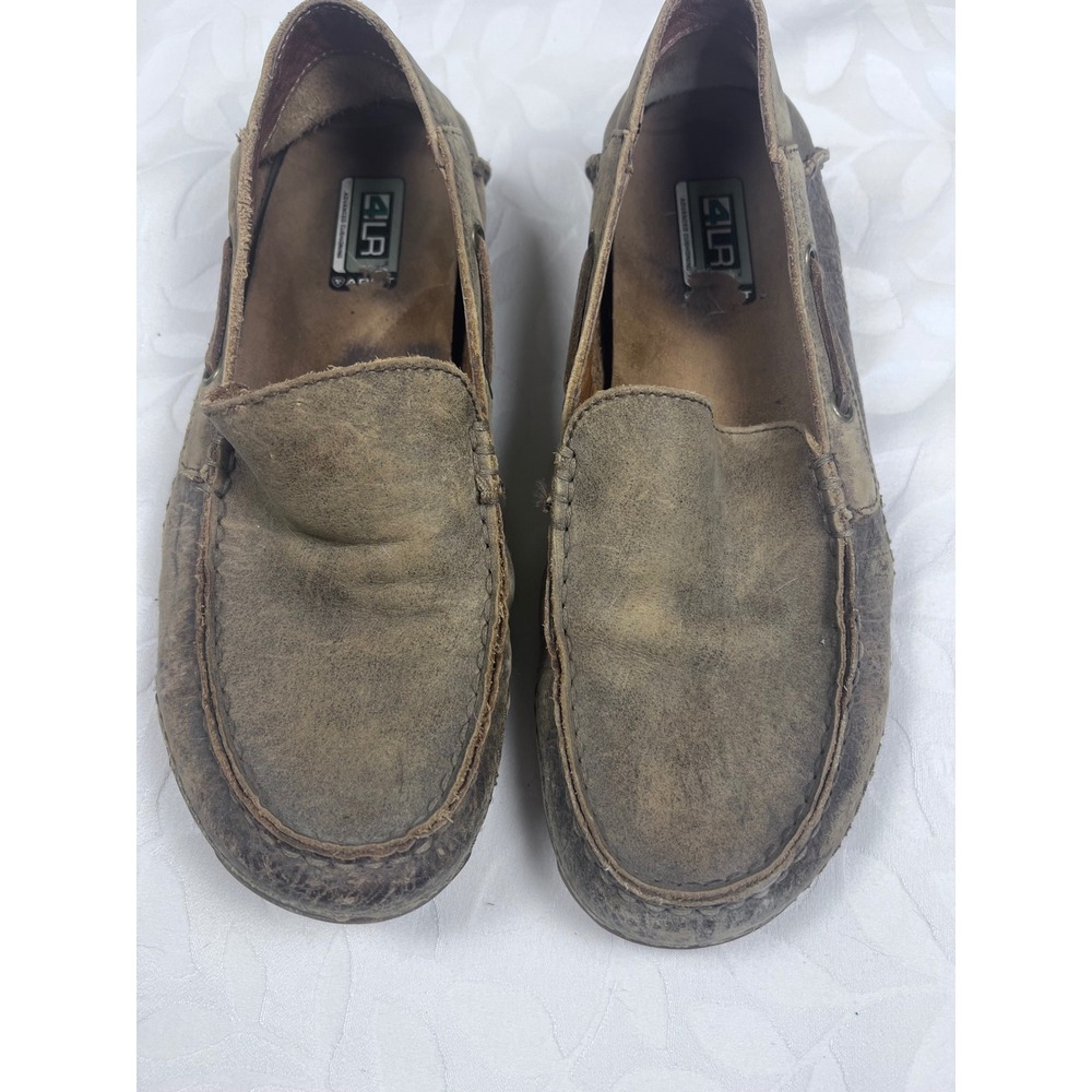 Ariat Cruiser Mens 8D Weathered Brown Leather Slip On Loafers 10012884 4LR